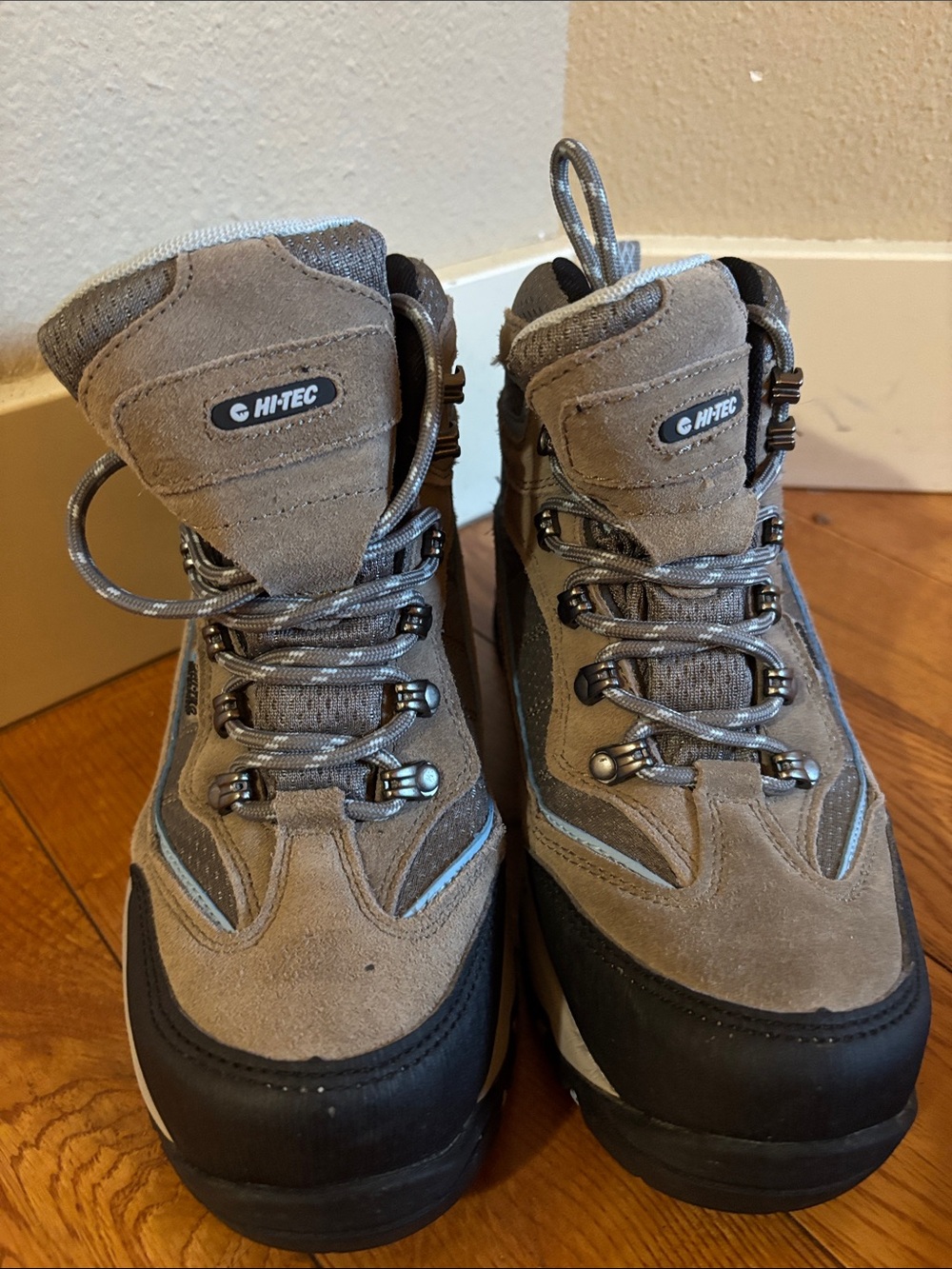 Hi-Tec  Taupe and Black Outdoor Hiking Boots